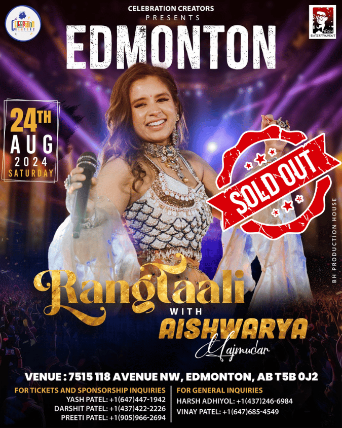 Rangtaali – Aishwarya Majmudar – Edmonton – August 24, 2024