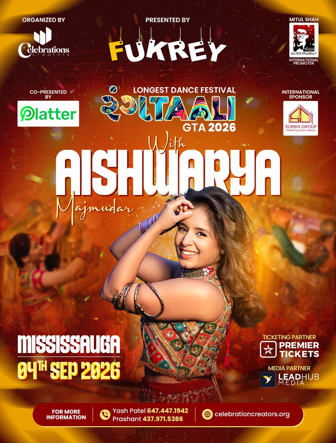 Rangtaali – Aishwarya Majmudar – Mississauga – GTA – 2026