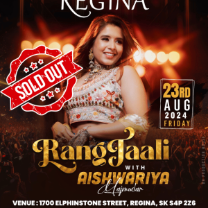 Rangtaali – Aishwarya Majmudar – Regina – August 23, 2024